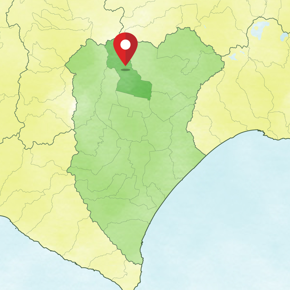 上士幌町の地図