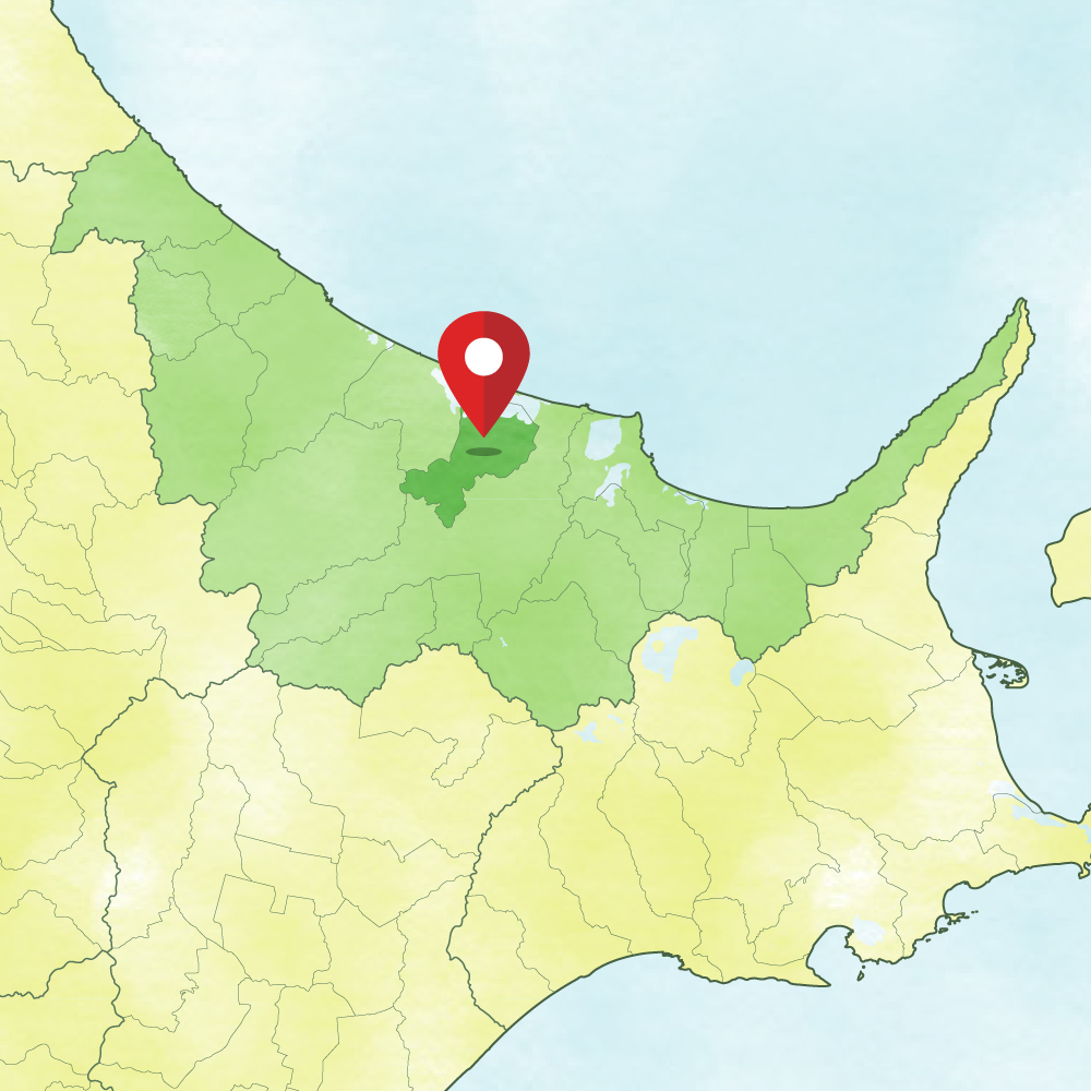 佐呂間町の地図