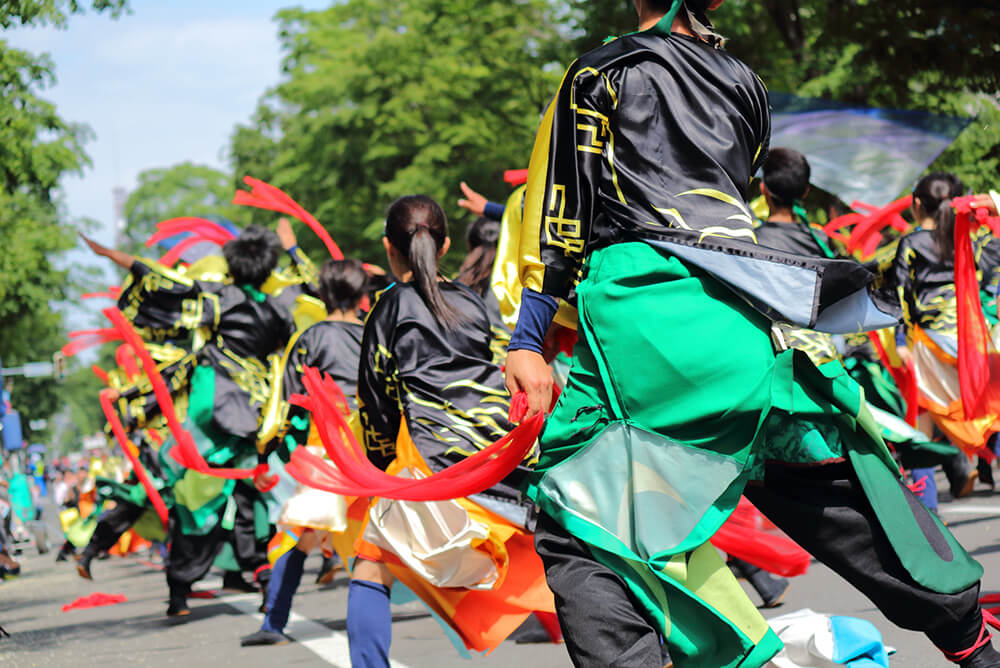 札幌に初夏を告げる風物詩、YOSAKOIソーラン祭り（よさこいソーラン）の画像
