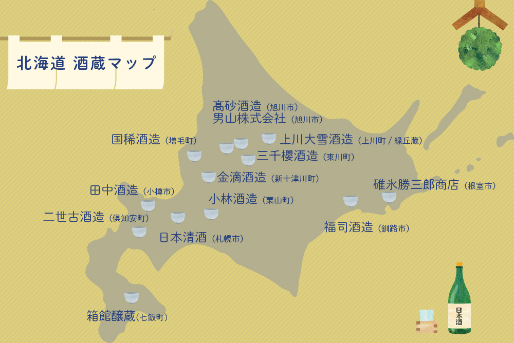 北海道酒蔵マップ