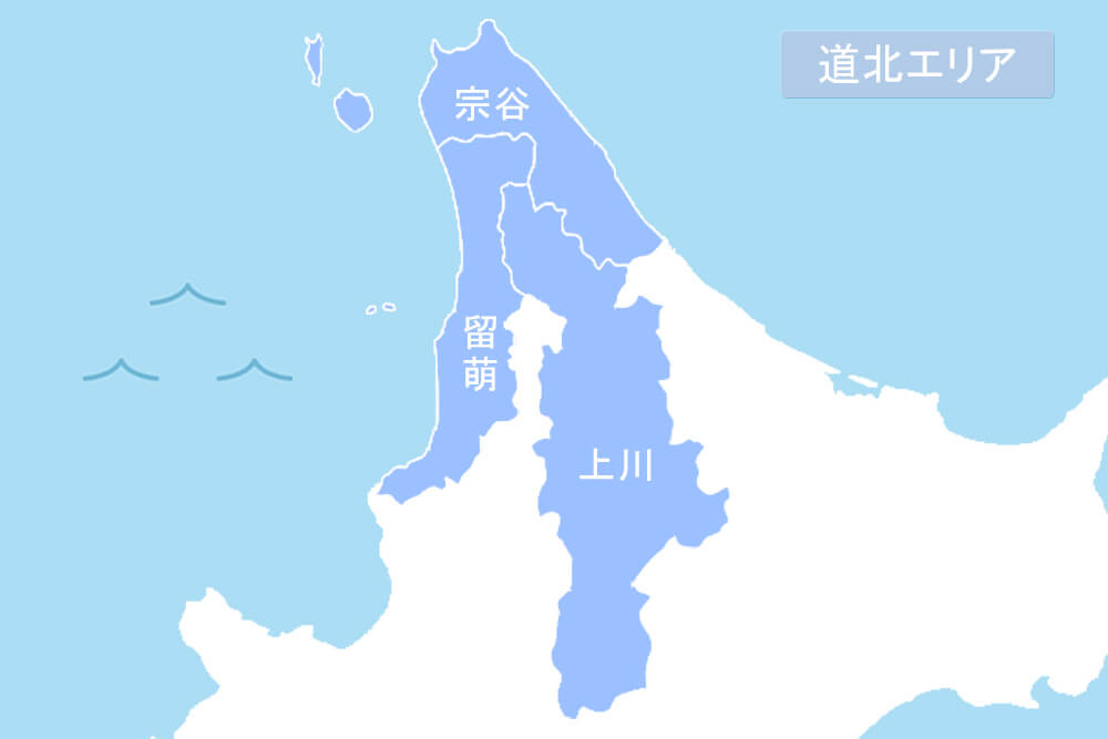 道北エリアの地図