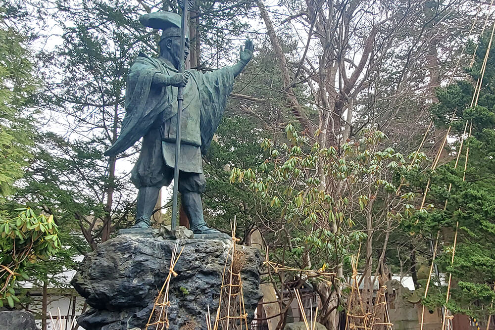北海道神宮の島義勇の像