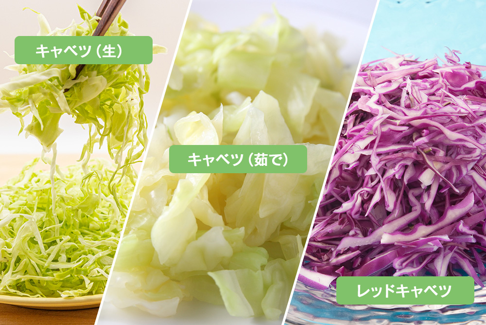 【生・茹で・紫】一番栄養豊富なキャベツはどれ？