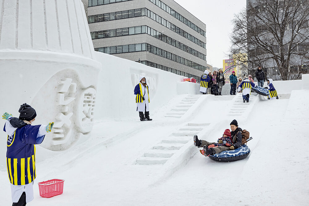 さっぽろ雪まつり10丁目会場の様子