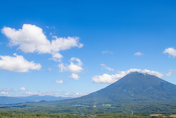 倶知安町から見る羊蹄山