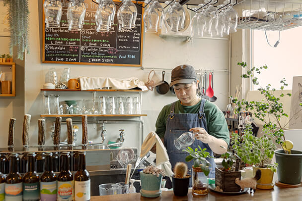 ナカフラノブルワリーの店内
