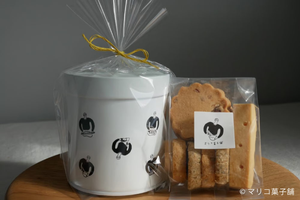 オリジナルキャニスター缶（マリコ菓子舗）