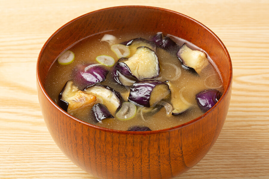 ナスの味噌汁
