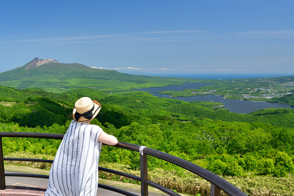 北斗市のきじひき高原パノラマ展望台からの景色